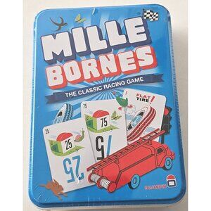 2016 Mille Bornes Card Game Complete Original Tin Box Rules Racing  Strategy